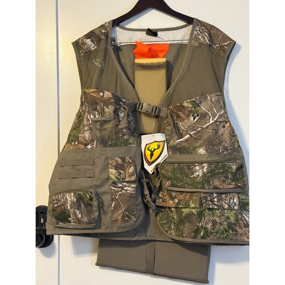 SCENT BLOCKER Hunting Vest XL 2XL Realtree Camo Outdoor Mesh Pockets NWT MINT